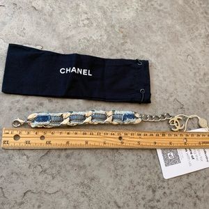 Chanel Denim Silver Bracelet